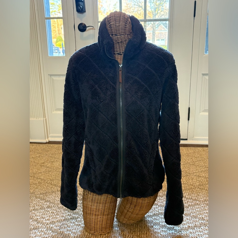 Columbia Jacket Women Medium Maroon Sherpa Full Zip Fleece